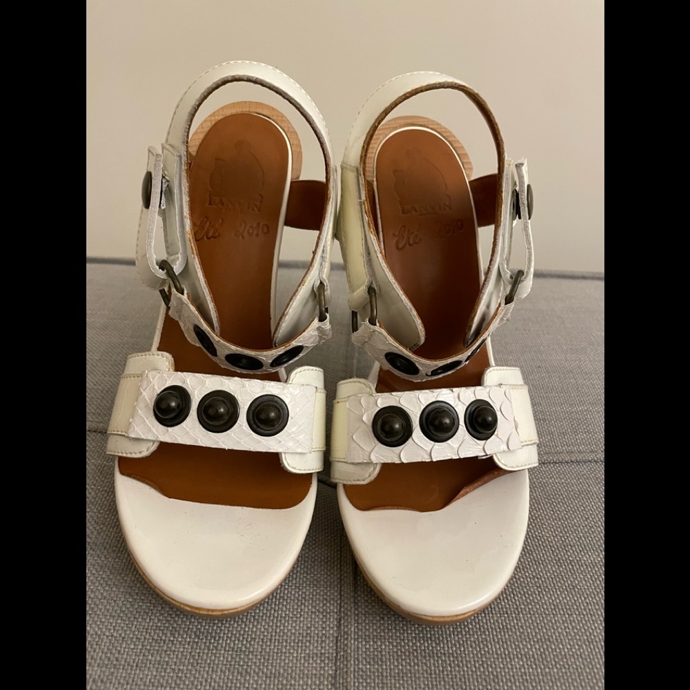 Lanvin ete 2010 Wooden Platform Heels